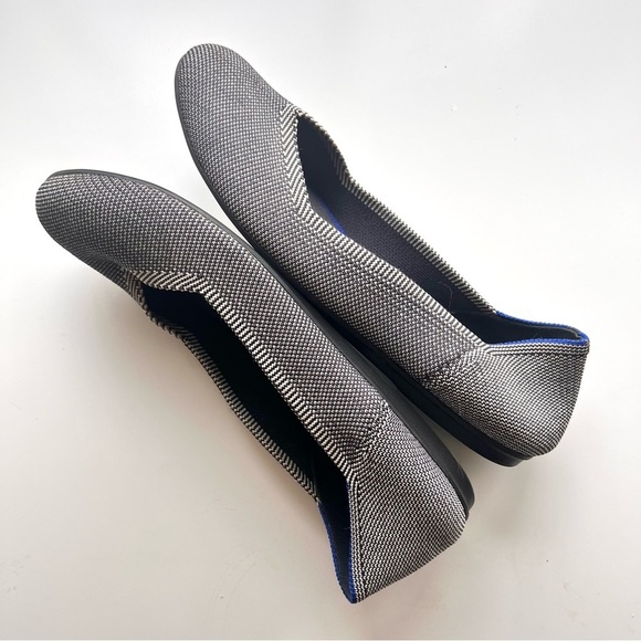 Rothy's Cloud Gray Bird's Eye Round Toe Flats - Picture 5 of 12